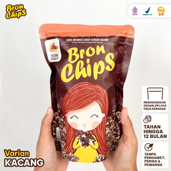 Bronchips Paket Hemat 4 Pcs Keripik Brownies Crispy