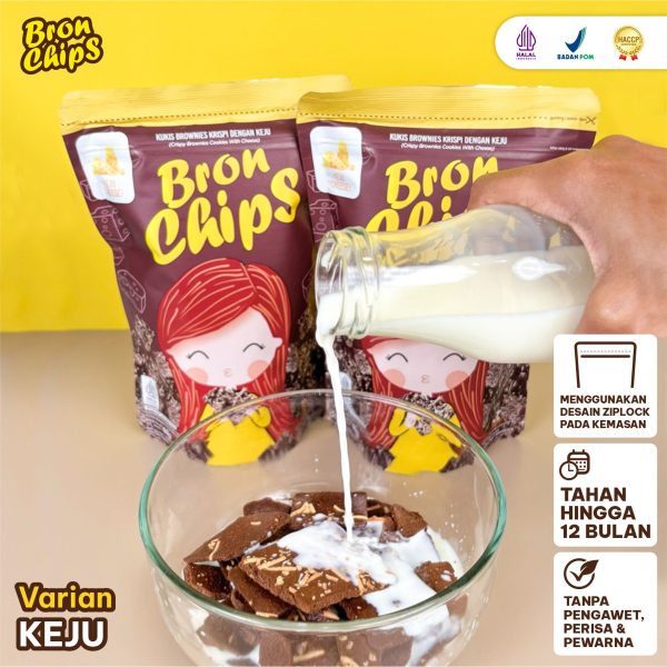 Bronchips Paket Hemat 4 Pcs Keripik Brownies Crispy