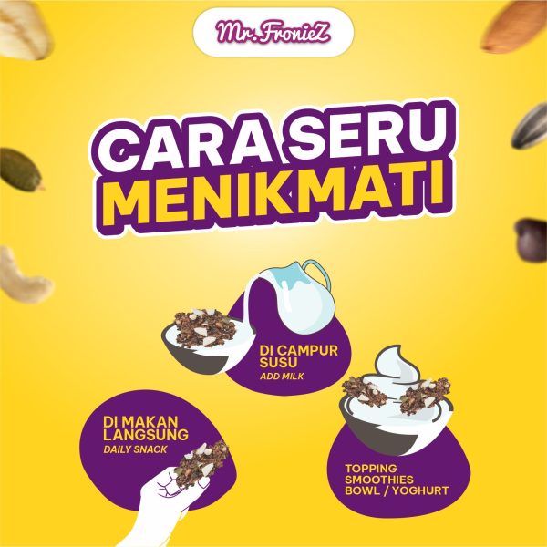 Bundling Hemat (2 Bronchips & 2 Granola Bites), Bronchips Keripik Brownies Crispy, Granola Bites Snack Oat Biji Bijian Halal