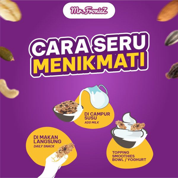 Mr.Froniez Granola Bites Paket 1 Karton (isi 15 pcs x 50gram)