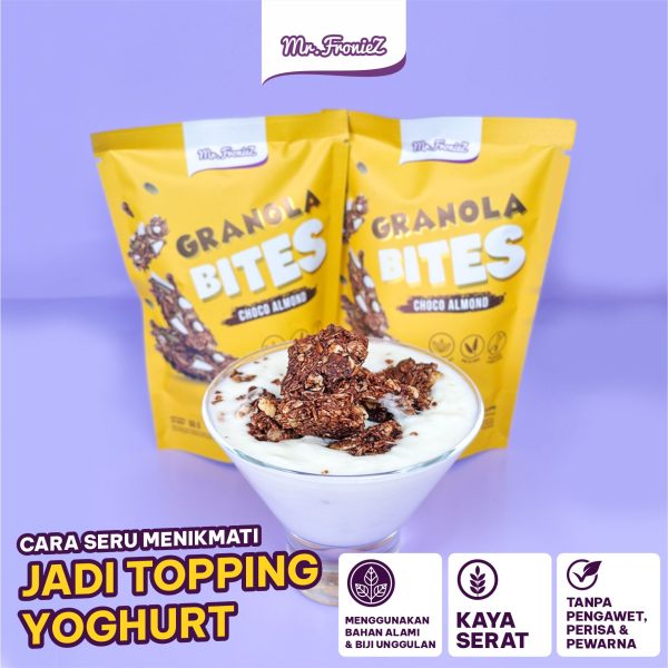 Bundling Hemat (2 Bronchips & 2 Granola Bites), Bronchips Keripik Brownies Crispy, Granola Bites Snack Oat Biji Bijian Halal