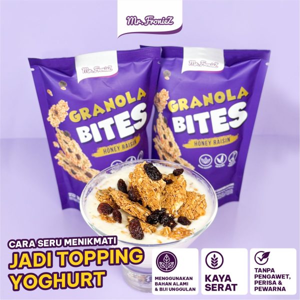 Mr.Froniez Granola Bites Paket 1 Karton (isi 15 pcs x 50gram)