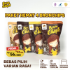 Bronchips Paket Hemat 4 Pcs Keripik Brownies Crispy