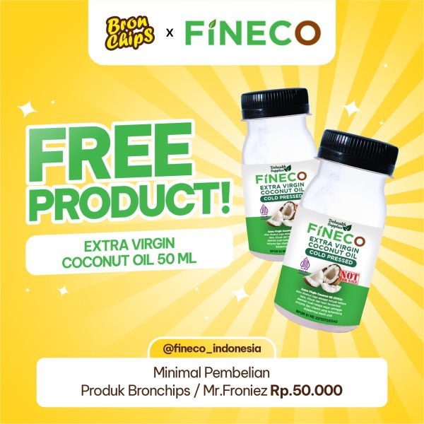 Free Product FINECO Extra Virgin Coconut Oil 50 ml