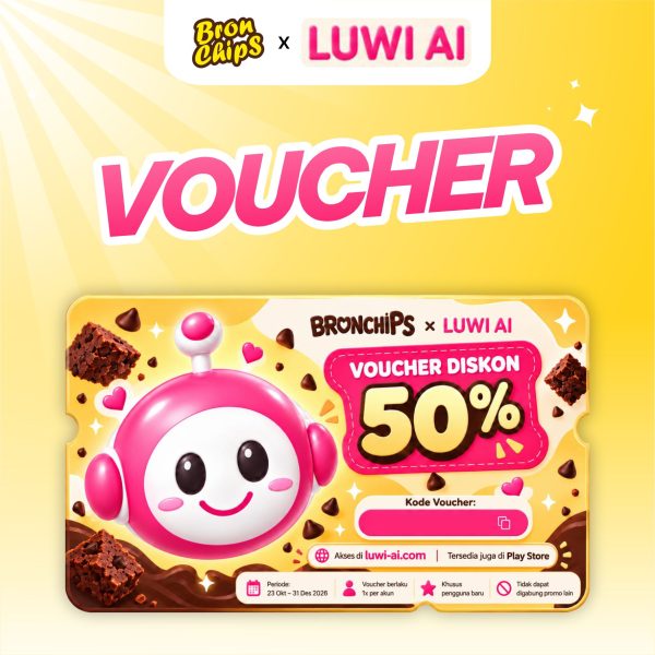 Voucher Diskon 50% Luwi AI
