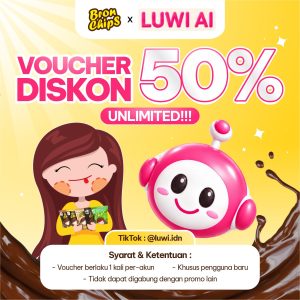 Voucher Diskon 50% Luwi AI