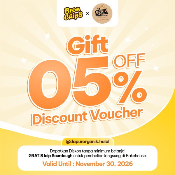 Voucher Gift 05% Dapur Organik Halal
